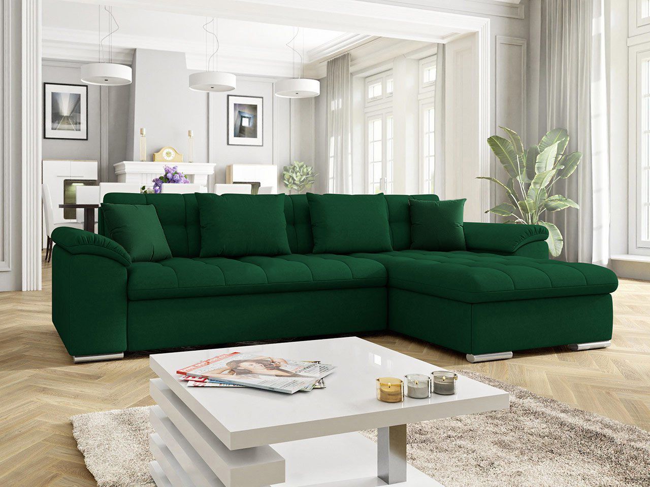 Derby Corner Sofa Bed With Storage K19