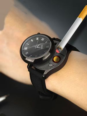 50% OFF 🎁 Men’s Windproof Electric Lighter Watch - Was $45.99
