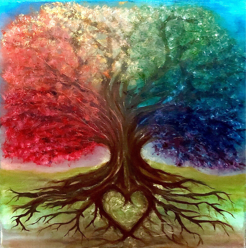Original Tree Of Life Oil Painting