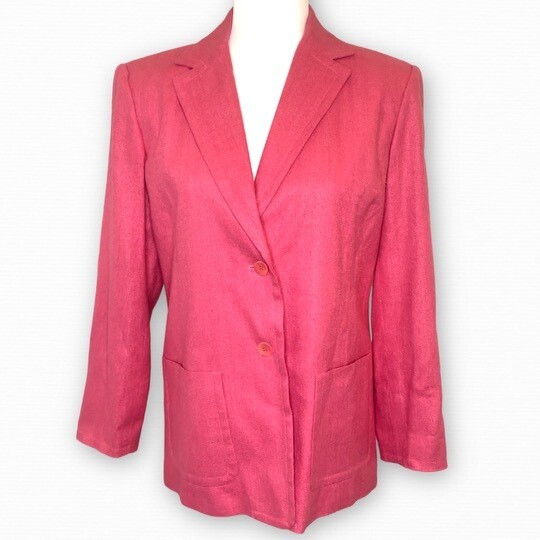 Vintage Talbots Pink Linen Blazer