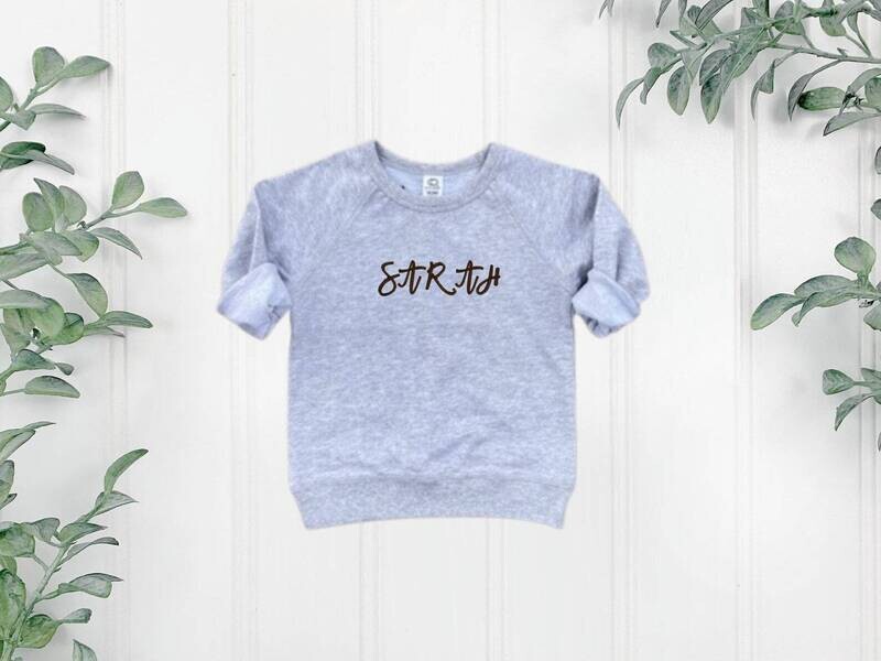 Infant/Toddler/Youth Custom Embroidered Sweatshirt, Embroidered Name Sweatshirt