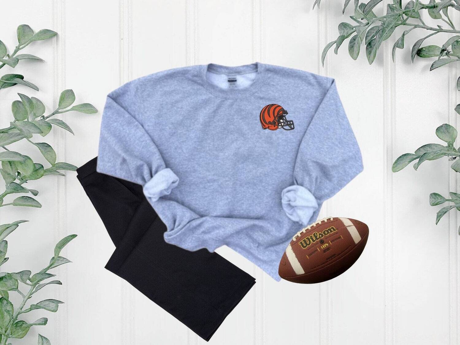 Adult Embroidered Sweatshirt, Cincinnati Football Embroidered Sweatshirt