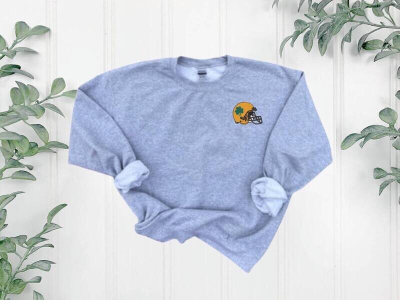 Adult Embroidered Sweatshirt, Irish Football Spiritwear Shirt