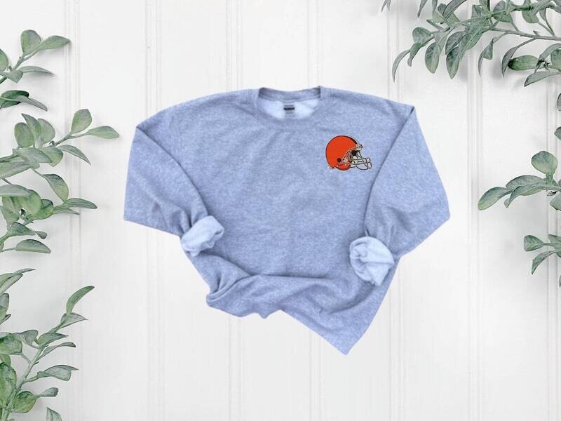 Cleveland Adult Embroidered Sweatshirt, Football Spiritwear Shirt