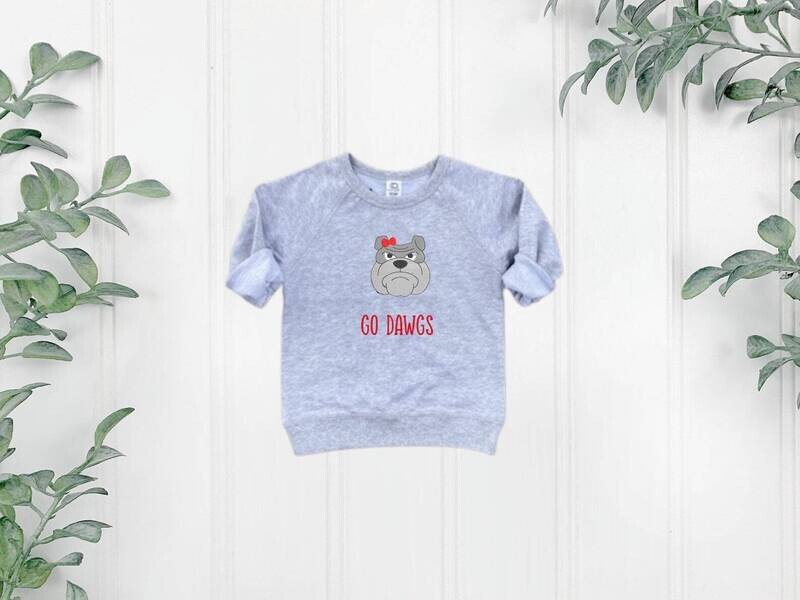 Georgia Spiritwear Kids Sweatshirt, Infant/Toddler/Youth Sweatshirt