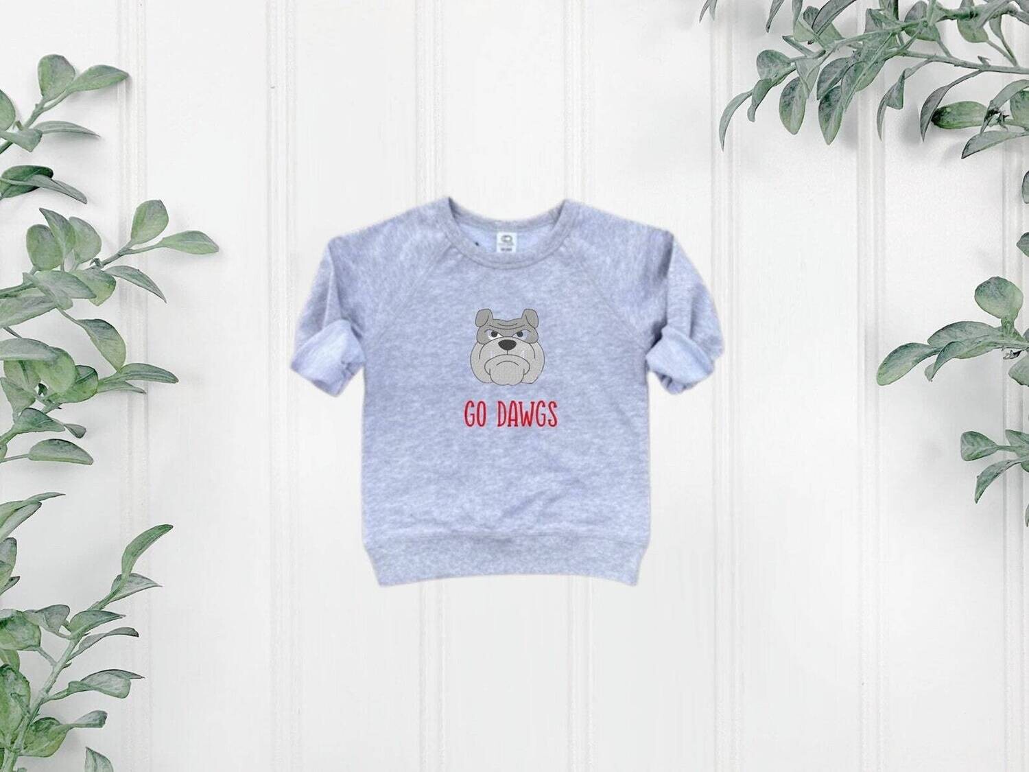 Georgia Spiritwear Kids Sweatshirt, Infant/Toddler/Youth Sweatshirt