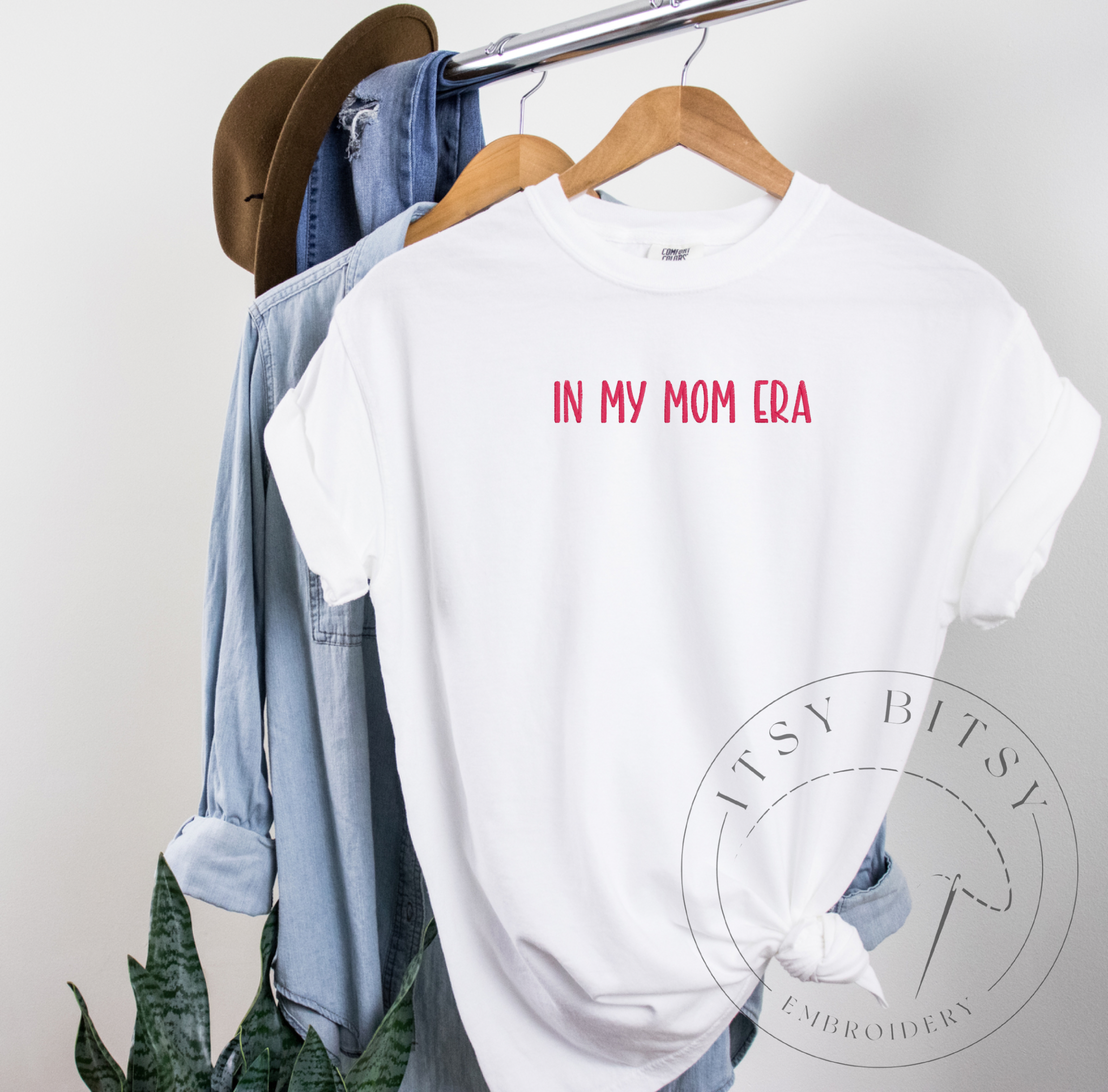 ✨ IN MY MOM ERA™ ✨ - Embroidered Tee – Little Mama Shirt Shop LLC