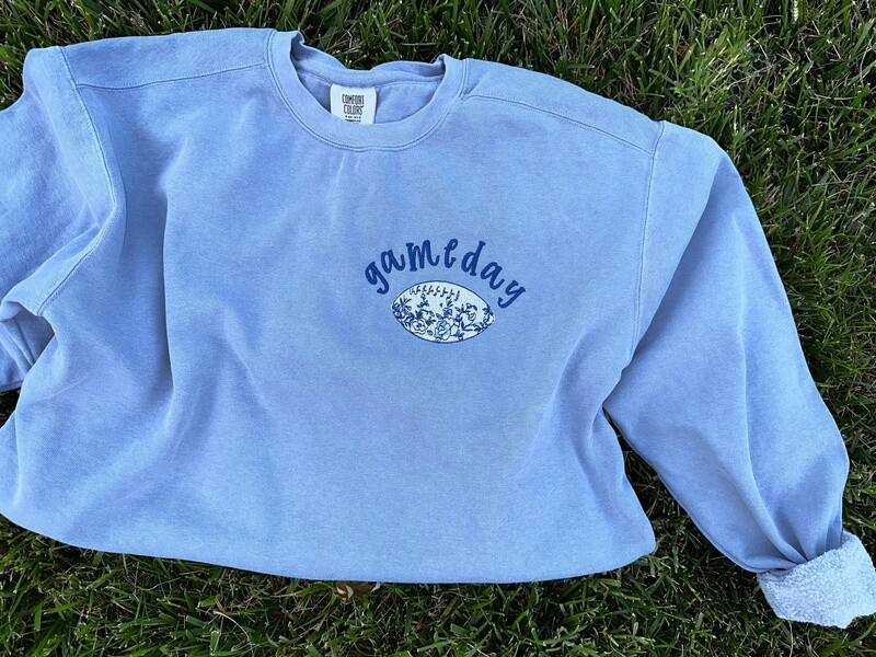 Gameday Chinoiserie Embroidered Adult Sweatshirt