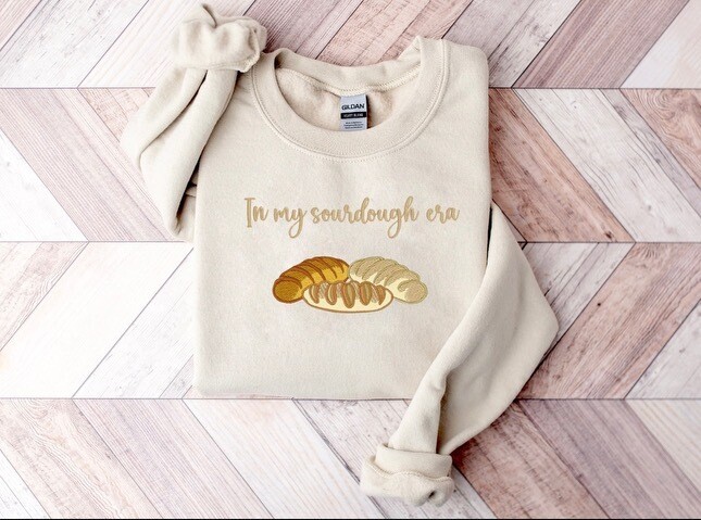 Sourdough Era Embroidered Sweatshirt, Adult Embroidered Sweatshirt
