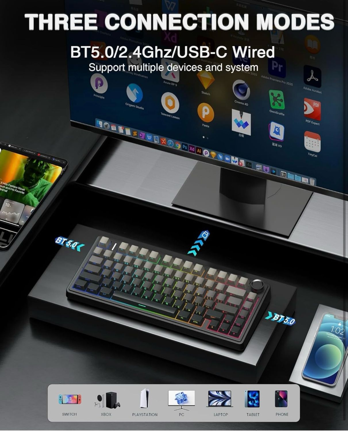 AULA F75 (Light Blue)