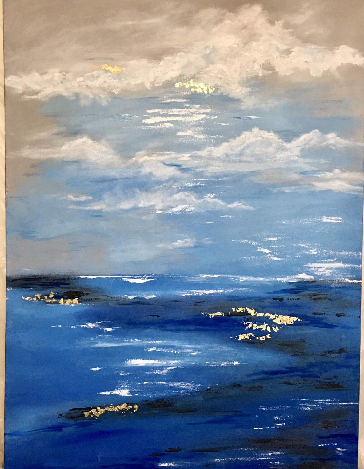 Stormy with Gold Leaf