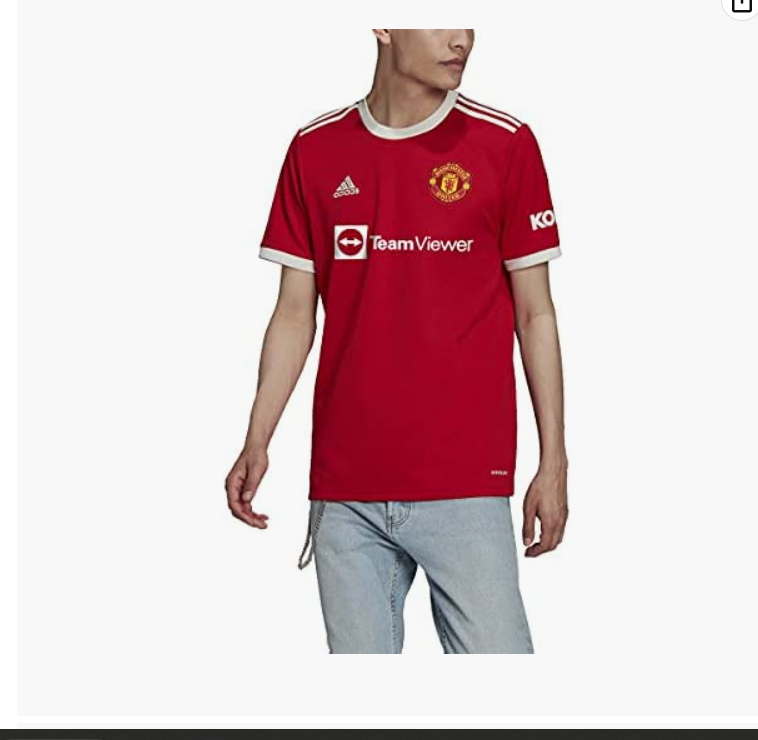 adidas Men&#39;s 2021-22 Manchester United Home Jersey