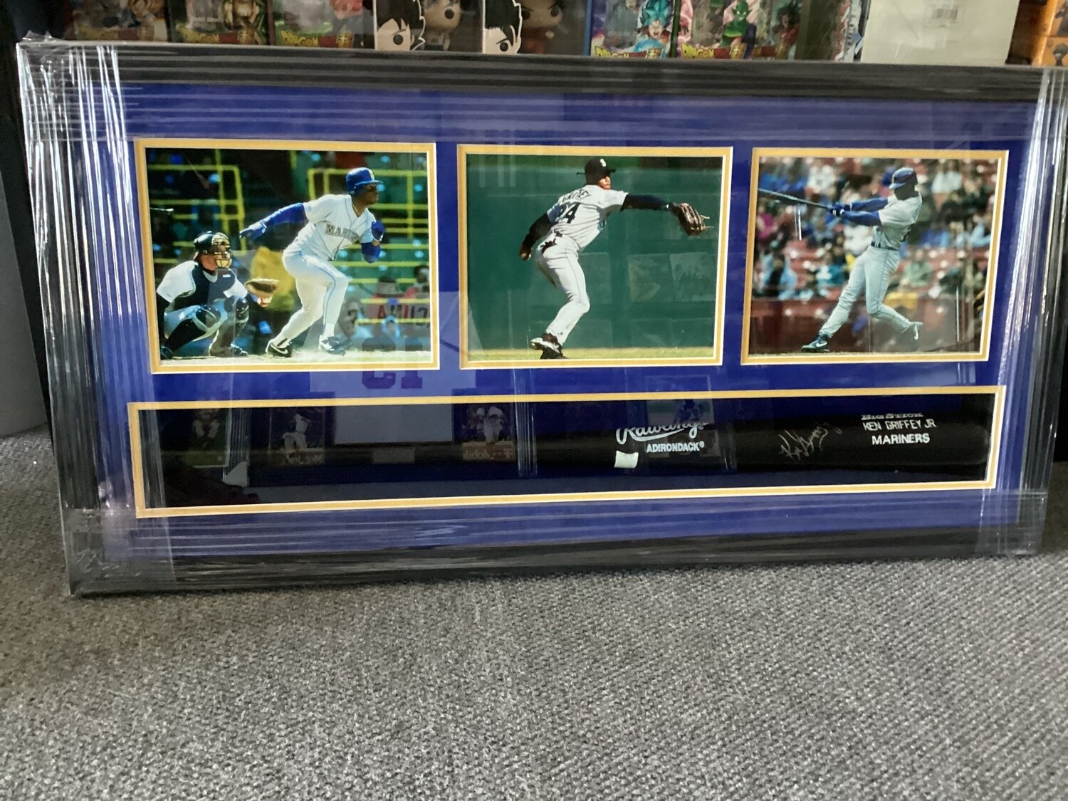 Ken Griffey Jr Autographed & Framed Bat