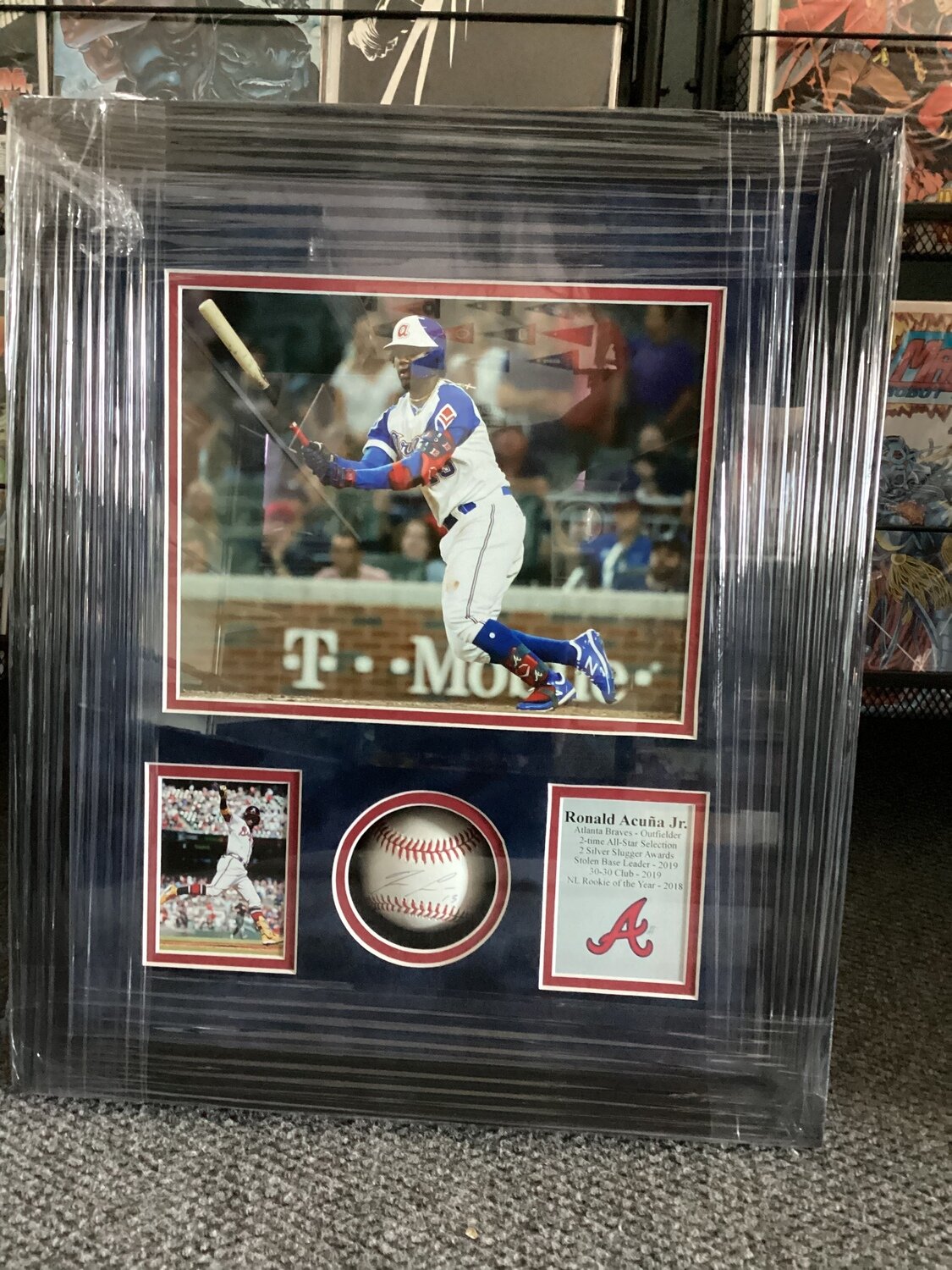 Autographed / Framed Baseball RONALD ACUÑA JR.