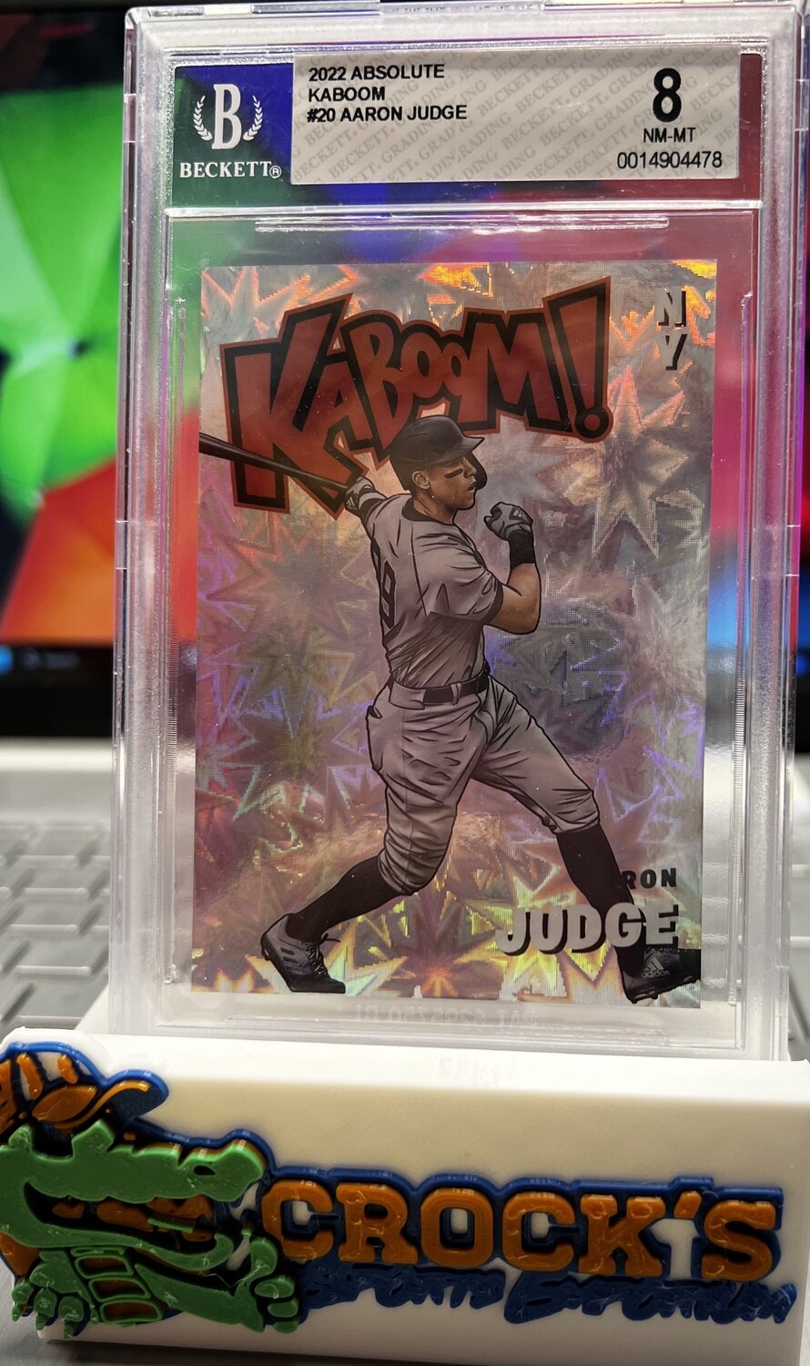 2022 Absolute #20 AARON JUDGE KABOOM!  Beckett 8