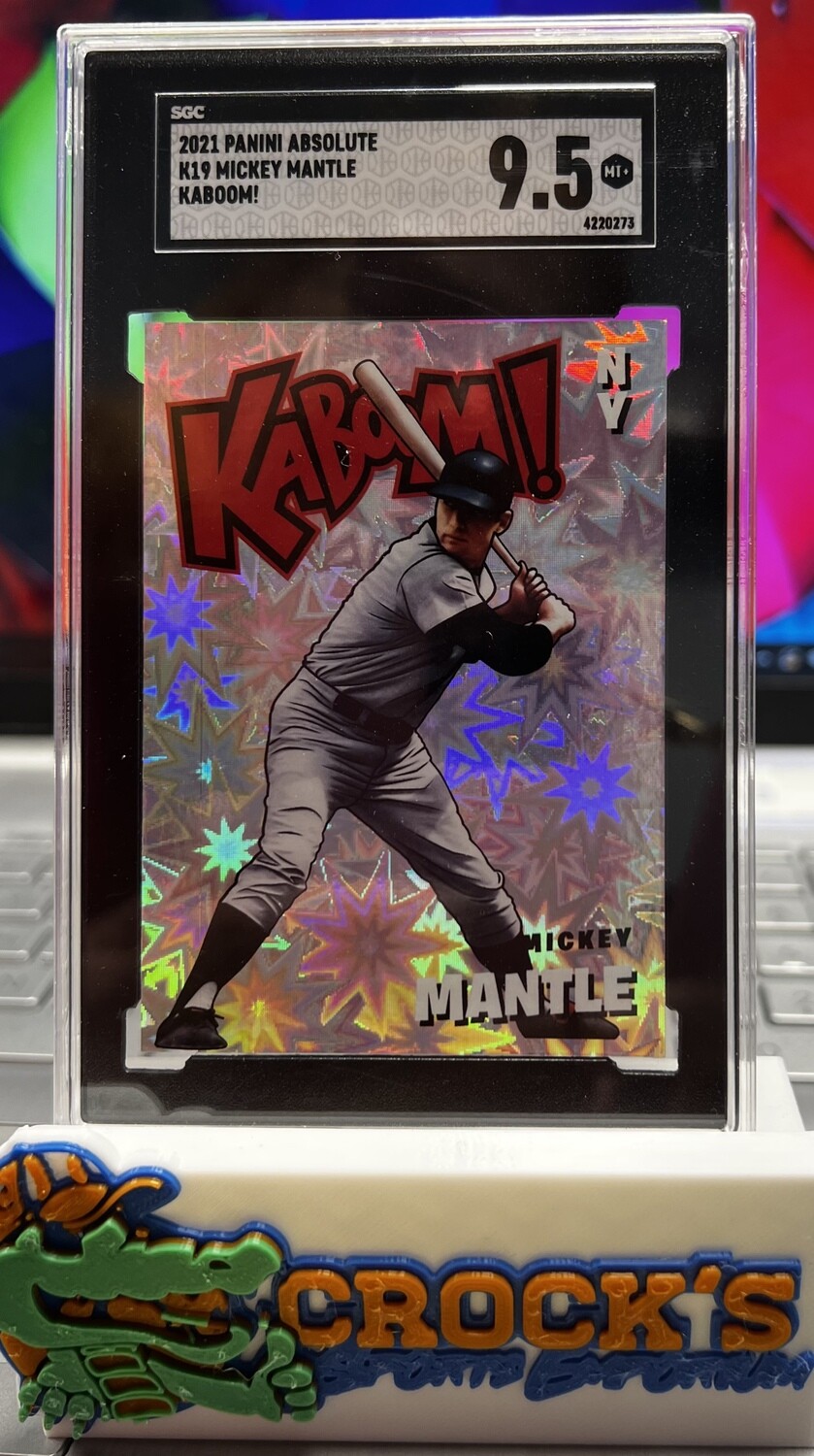 2021 Panini Absolute K19 MICKEY MANTLE KABOOM! SGC  9.5 Mint
