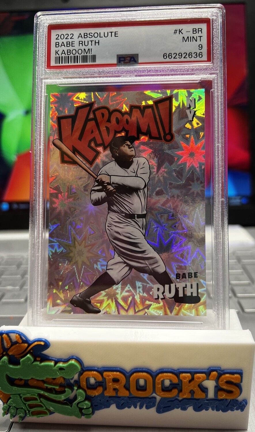 2022 Absolute BABE RUTH KABOOM!  PSA 9 Mint