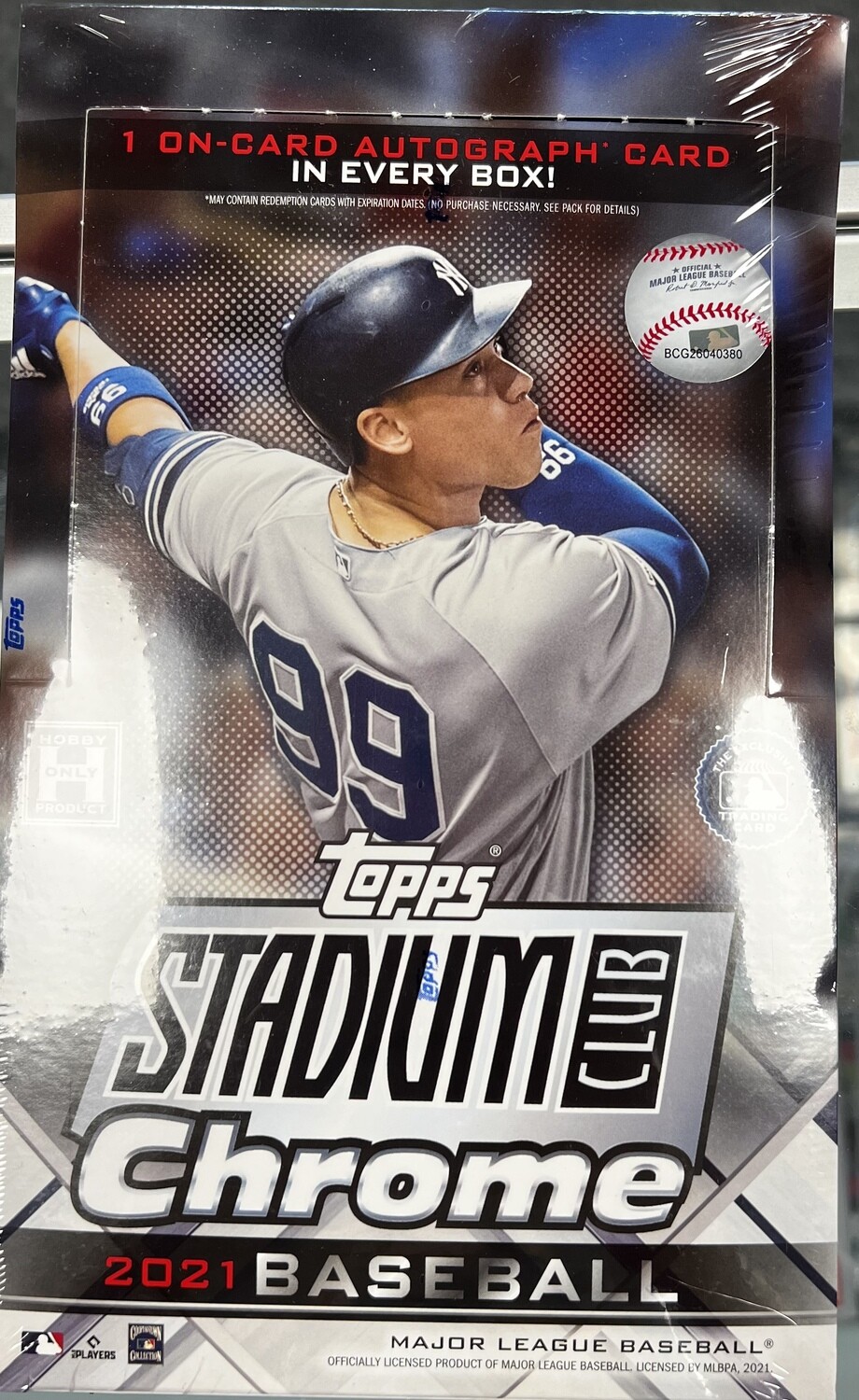 2021 Topps Chrome Stadium Club MLB BASEBALL Factory Sealed Hobby Box