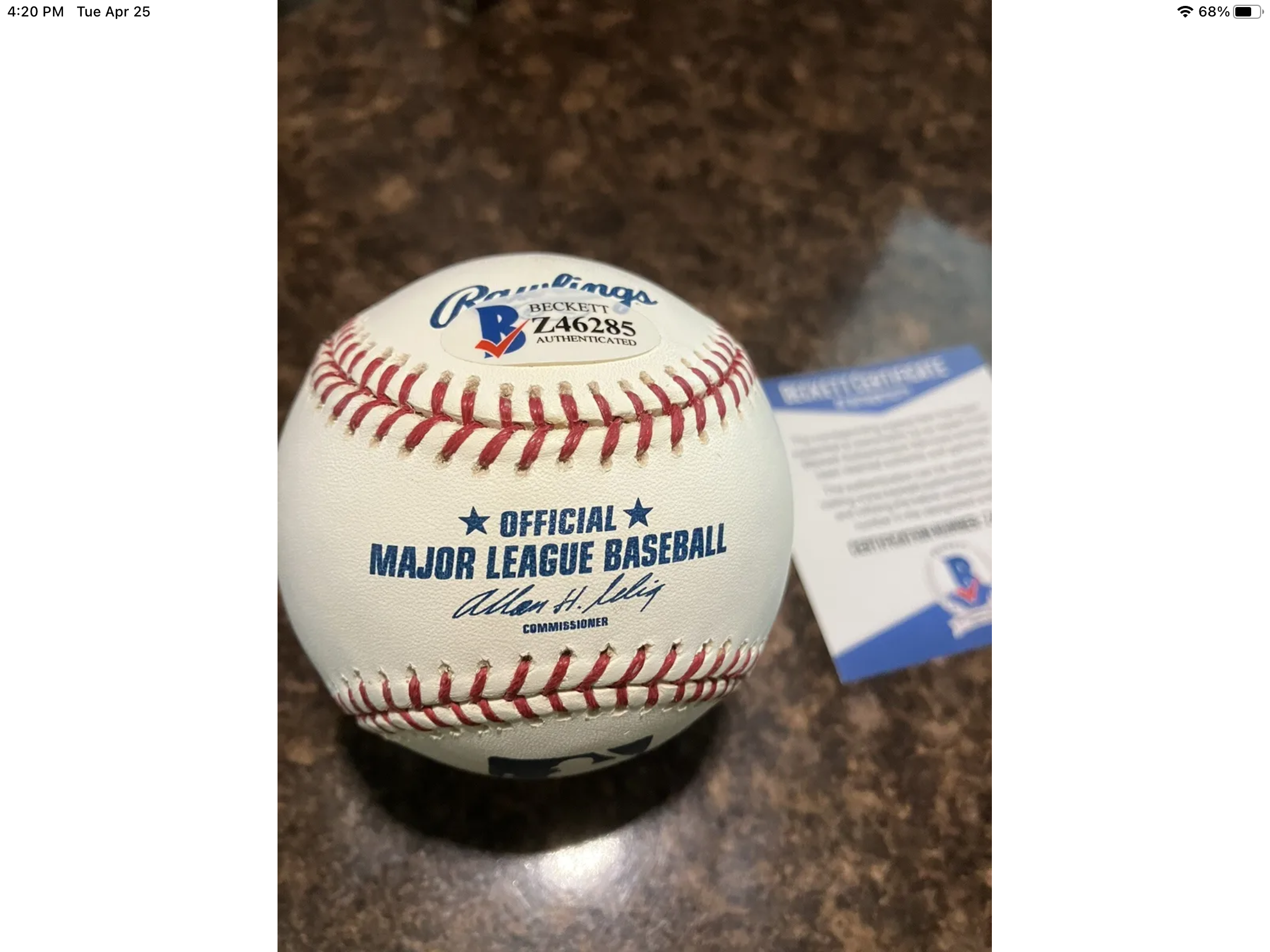 GARY CARTER Signed Autographed Baseball Beckett COA