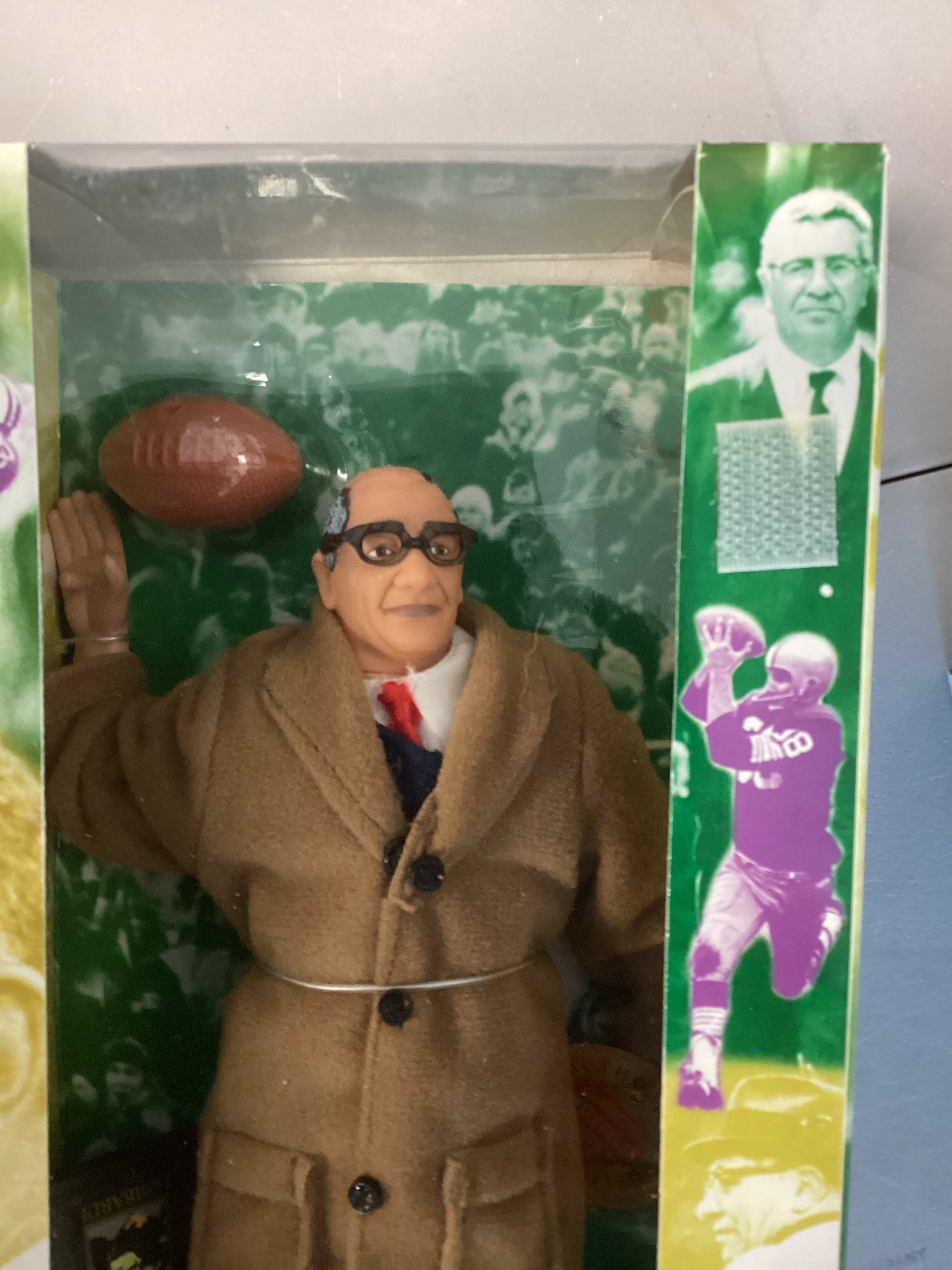 VINCE LOMBARDI Fully Poseable Action Figure Limited Edition Collector's Series