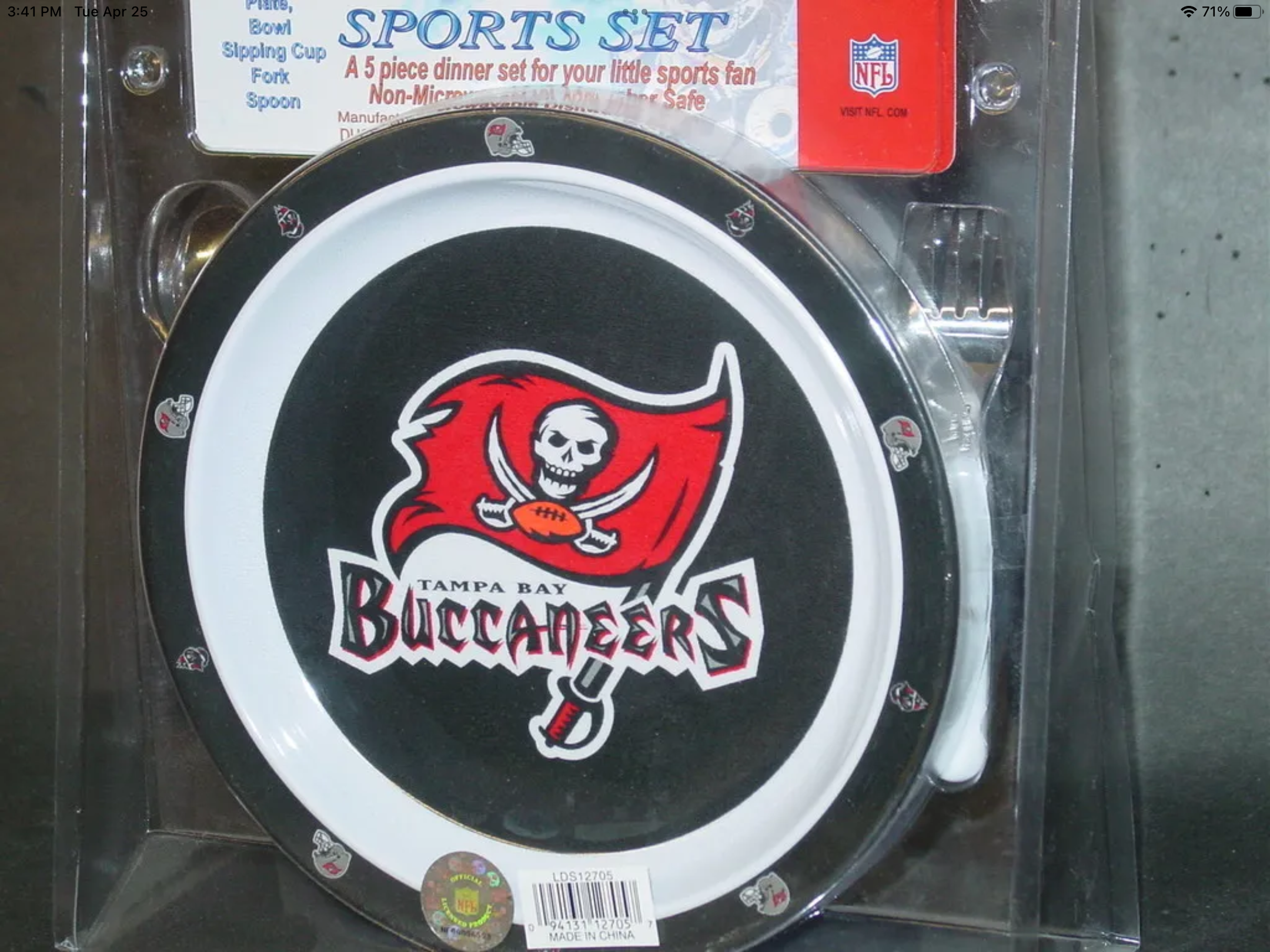 Tampa Bay Buccaneers 5 pc Kids Dinner Set