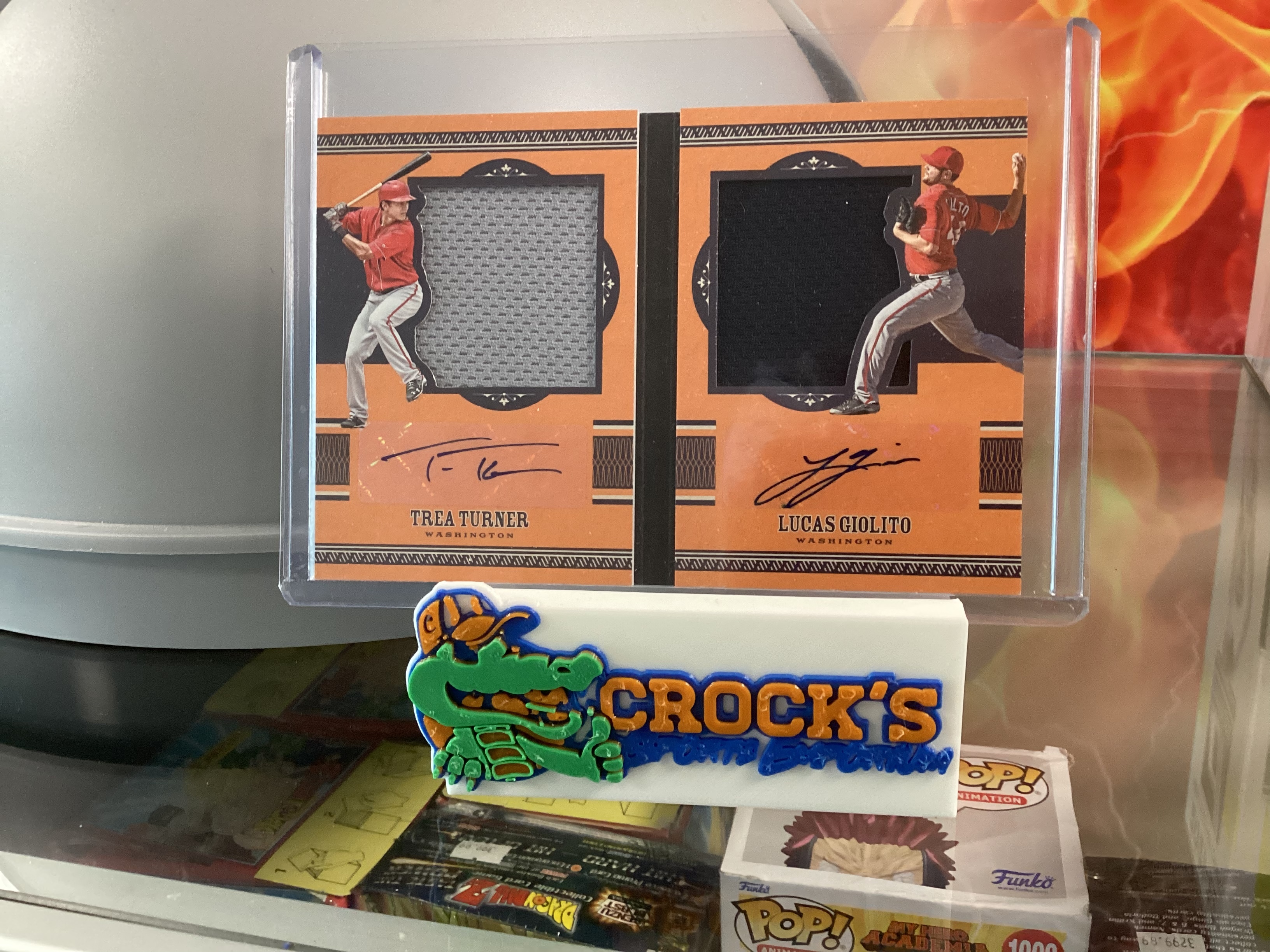 2016 Prime Cuts TREA TURNER LUCAS GIOLITO RC Silhouettes Patch Auto #12/25