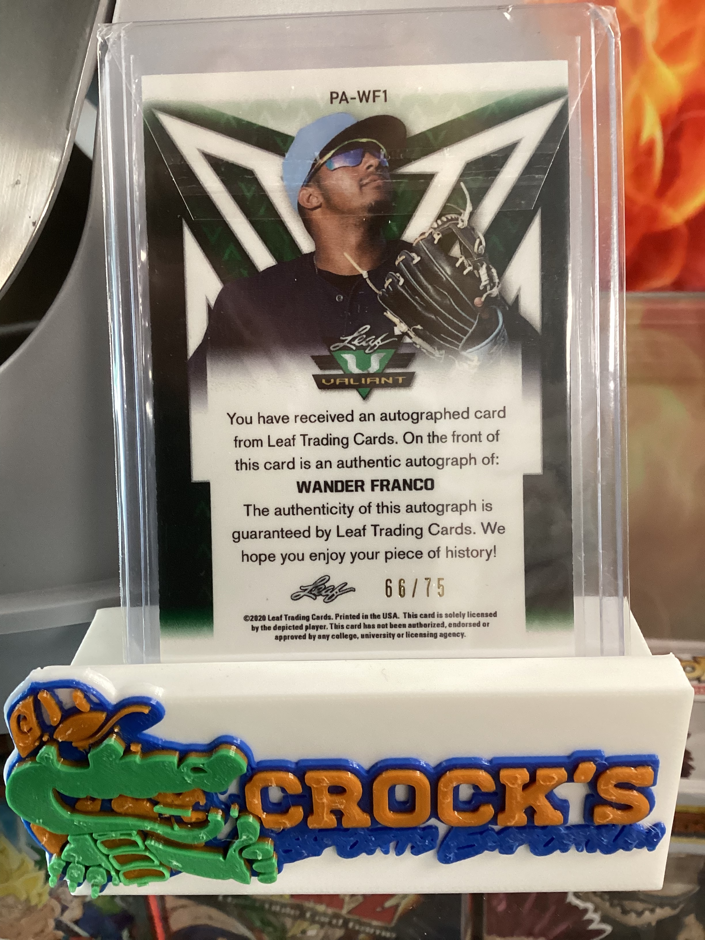 2020 Leaf Valiant WANDER FRANCO Orange Auto XRC 66/75 Rays