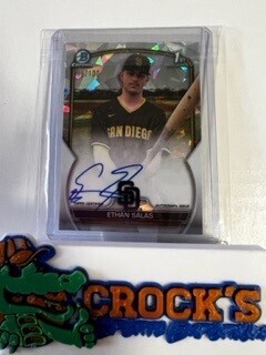 2023 Bowman Chrome 1st Ethan Salas Atomic Refractor Auto #085/100 Padres