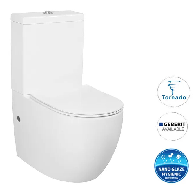 Voghera Tornado Toilet Suite, Seat Cover: Standard