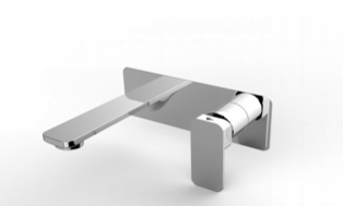 Ivano Wall Basin Mixer with Extension part, Colour: Chrome
