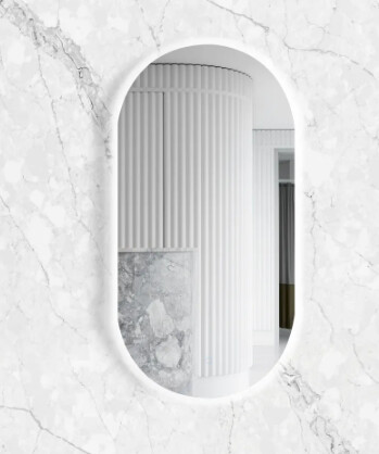 Noosa LED Oval Mirror 900x450mm, Style: Standard, Feature: Standard