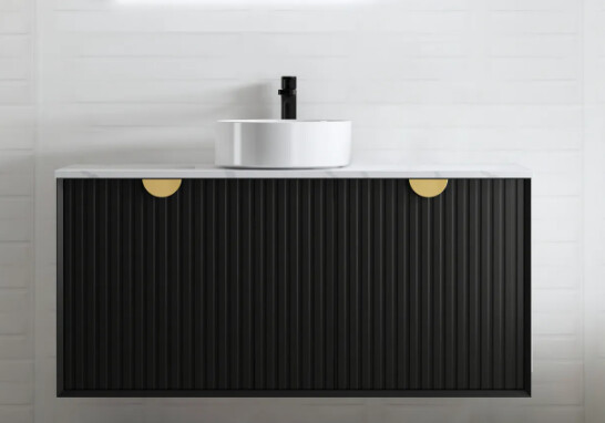 Marlo Black Vanity with Ultra Stone Top