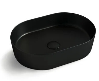 Quay Oval Basin, Colour: Matte Black