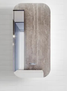 Newport Shaving Cabinet, Colour: Matte White