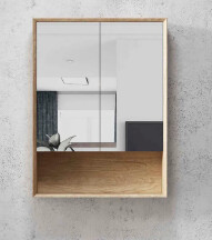 Byron Shaving Cabinet with Shelf, Size: 600mm