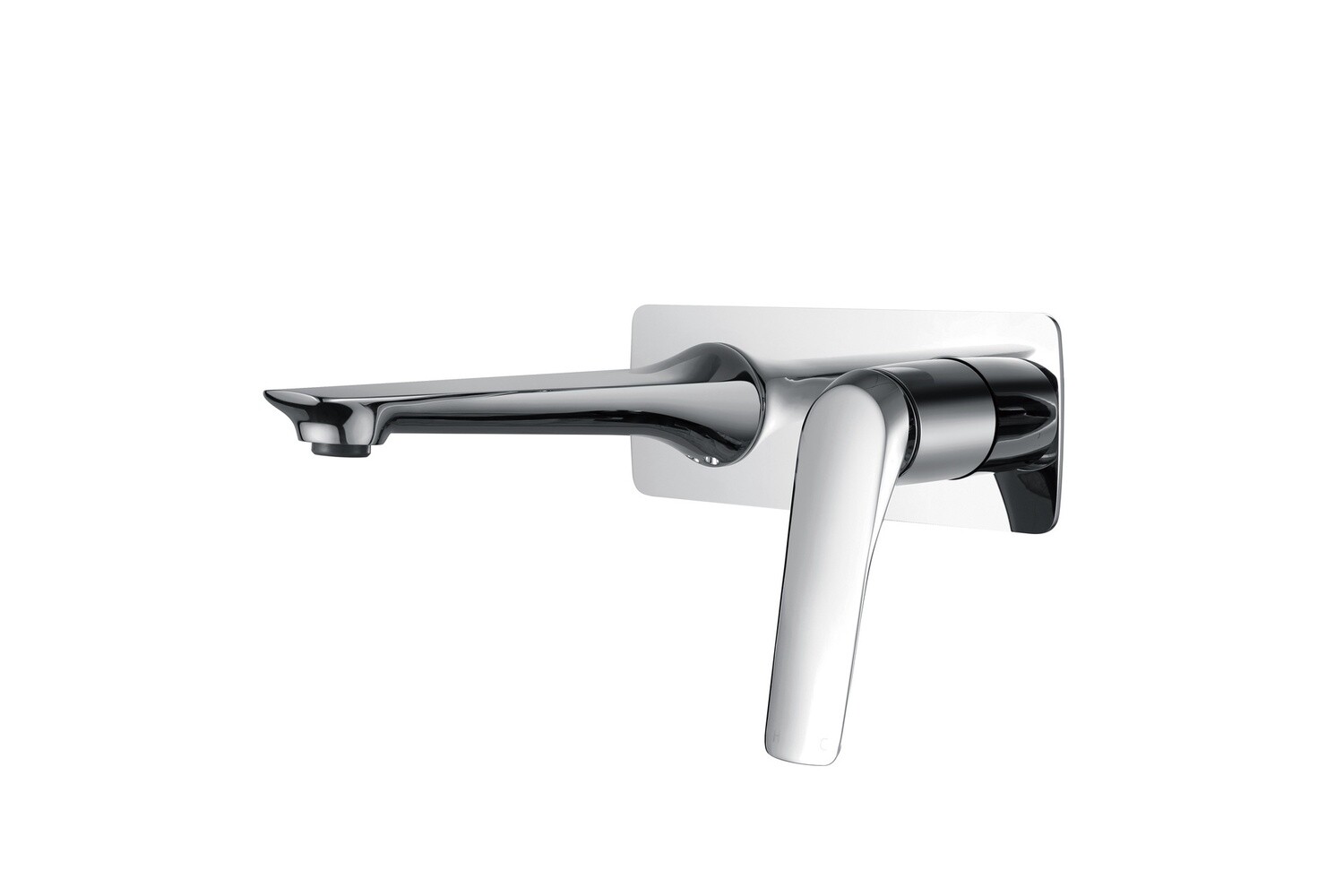 AU Wall Mixer with Spout, Colour: Chrome