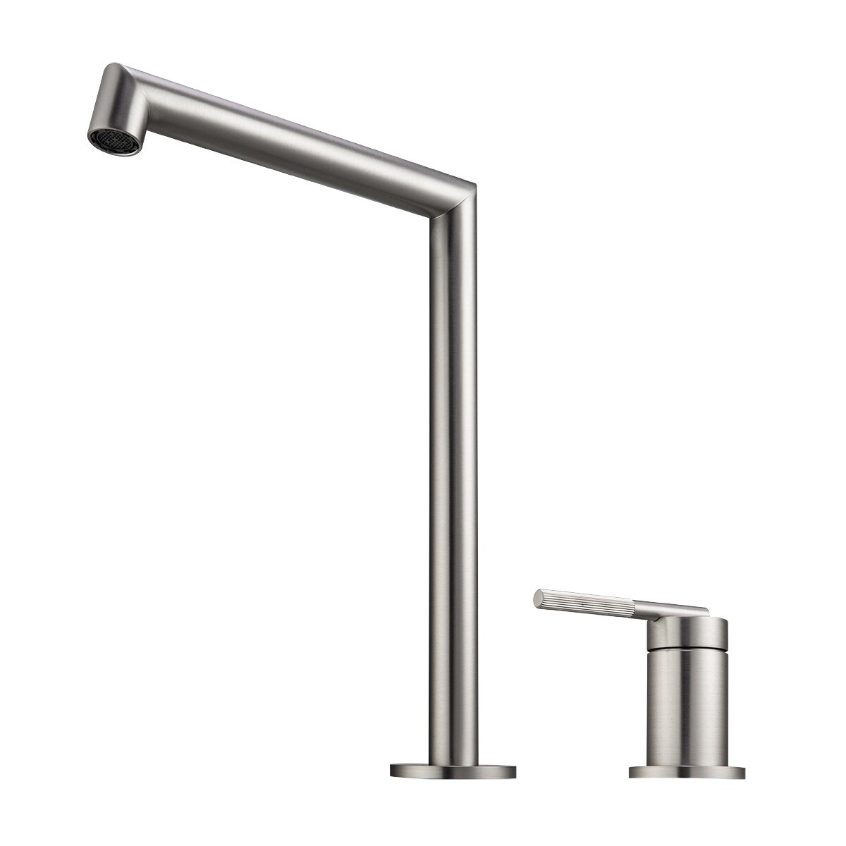 CADDENCE Series Split Type Basin Mixer, Colour: Brushed Nickel