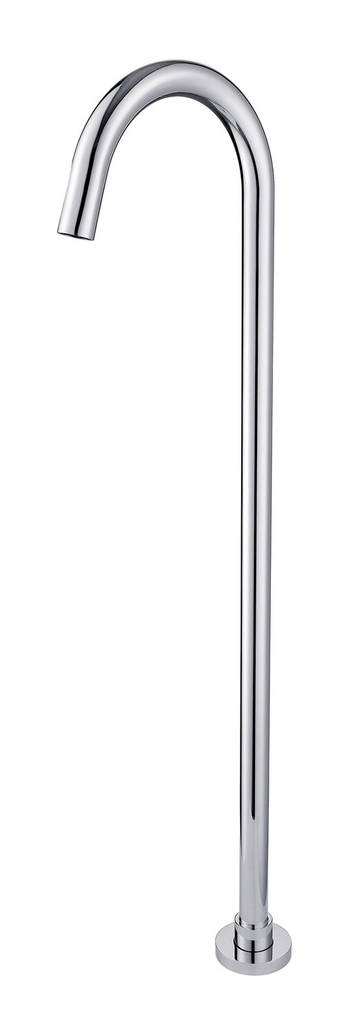 Round Floor Standing Mixer (Brass), Colour: Chrome