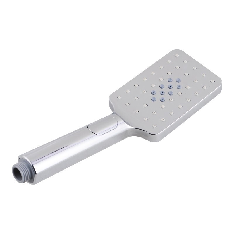 Square 3 Functions Rainfall Handheld Shower Head, Colour: Chrome