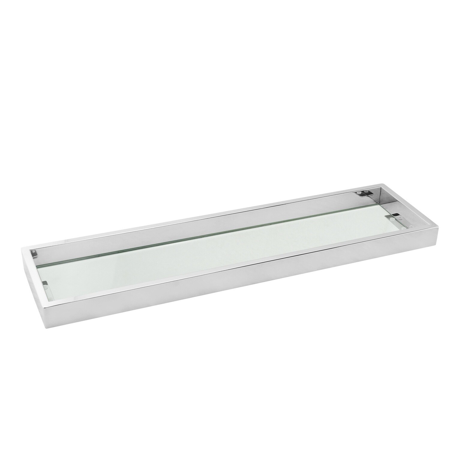 IVANO Series Glass Shelf, Colour: Chrome
