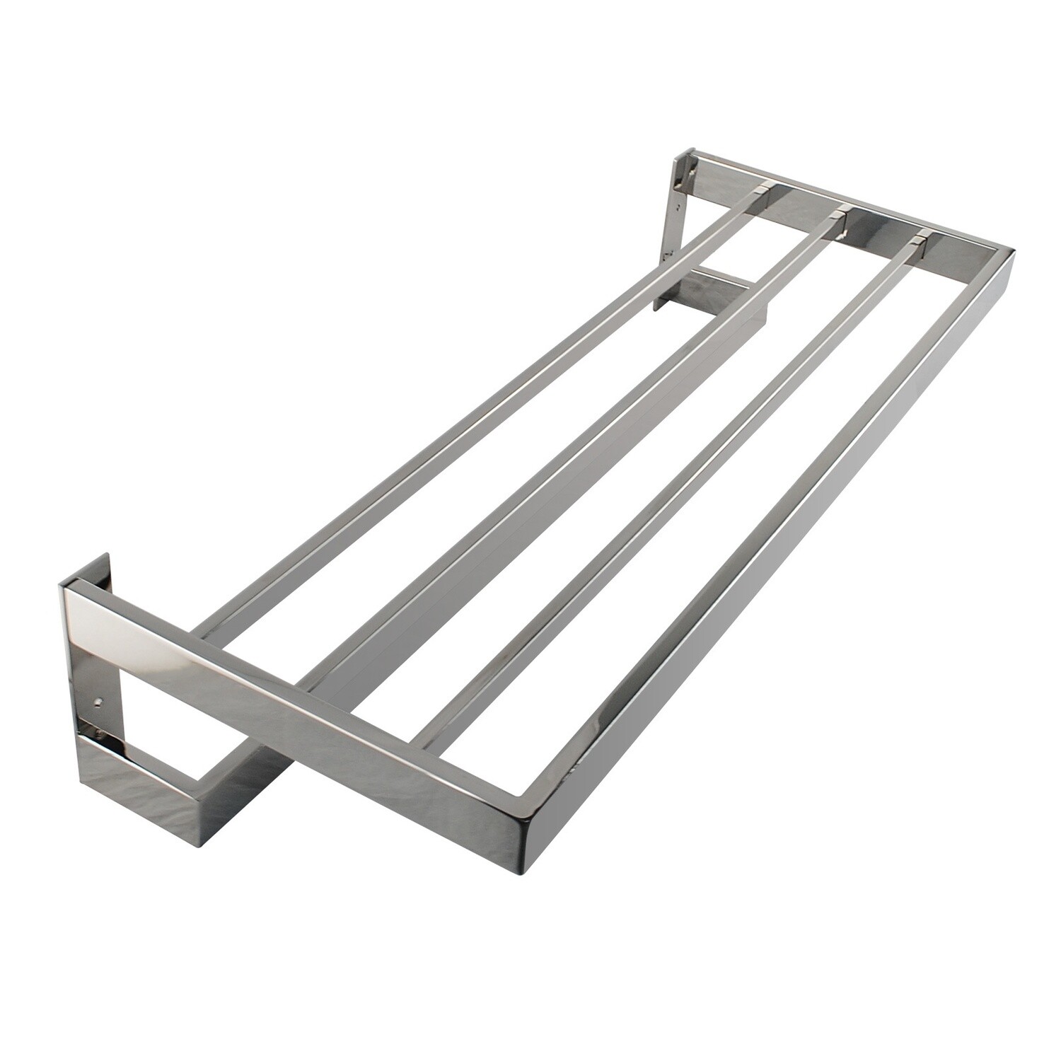 Ivano Series Double Towel Holder, Colour: Chrome