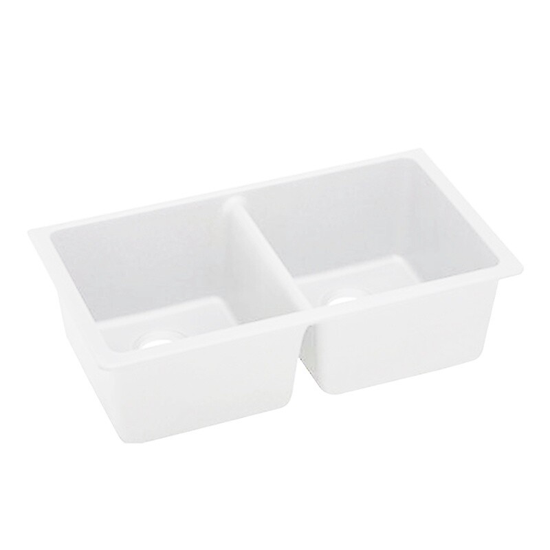 Kitchen Sink Granite Stone Undermount only Double Bowls