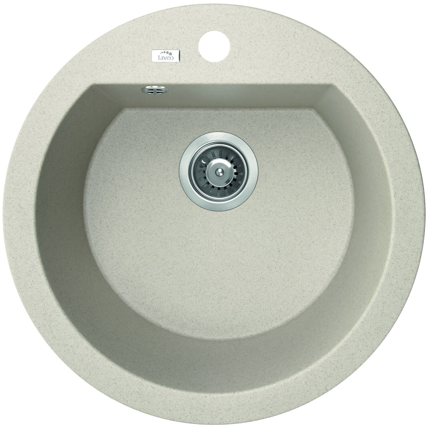 Laveo Granite Stone Sink Single Bowl, Colour: Beige