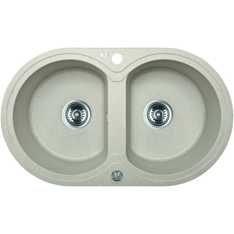 Laveo 470*780*204mm Granite Stone Sink Double Bowls