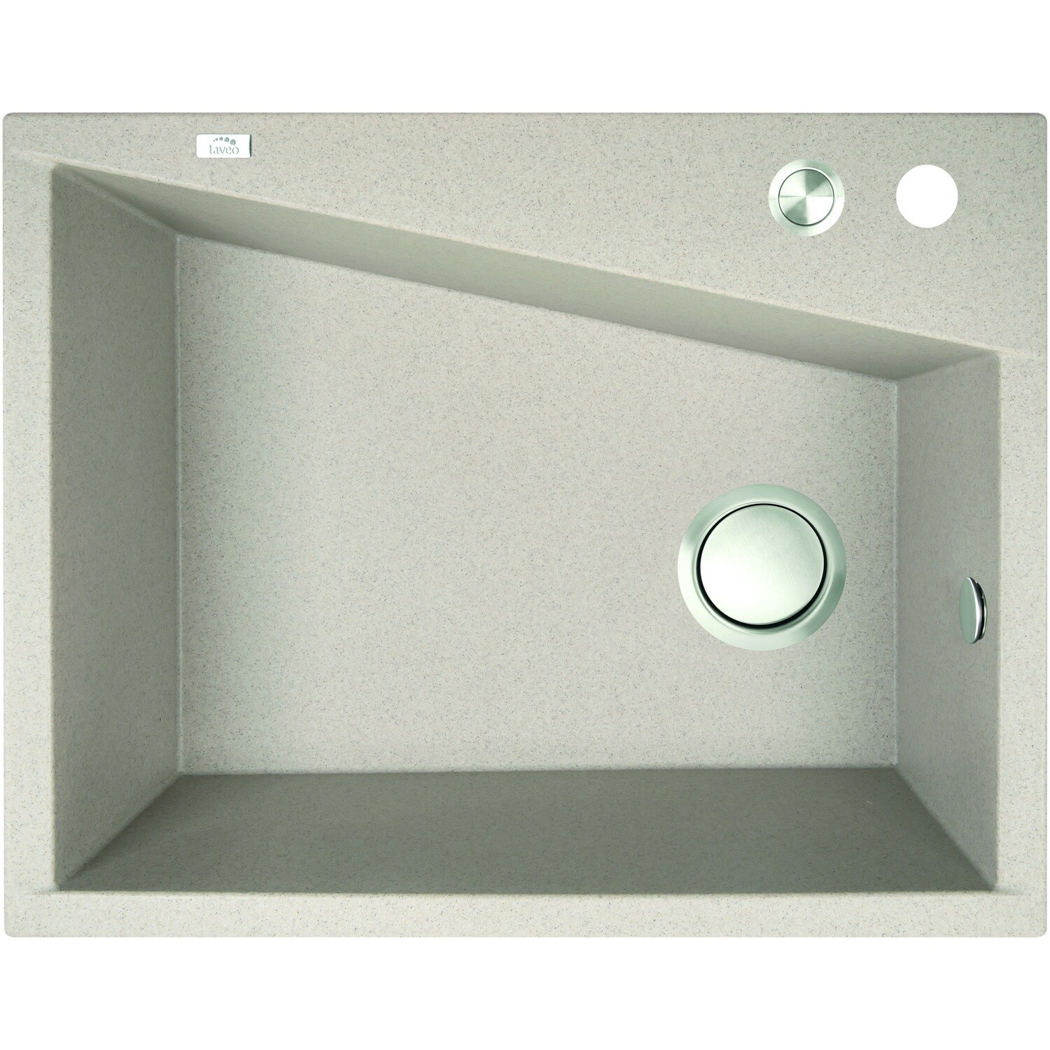 Laveo  Granite Stone Sink Single Bowl, Colour: Beige