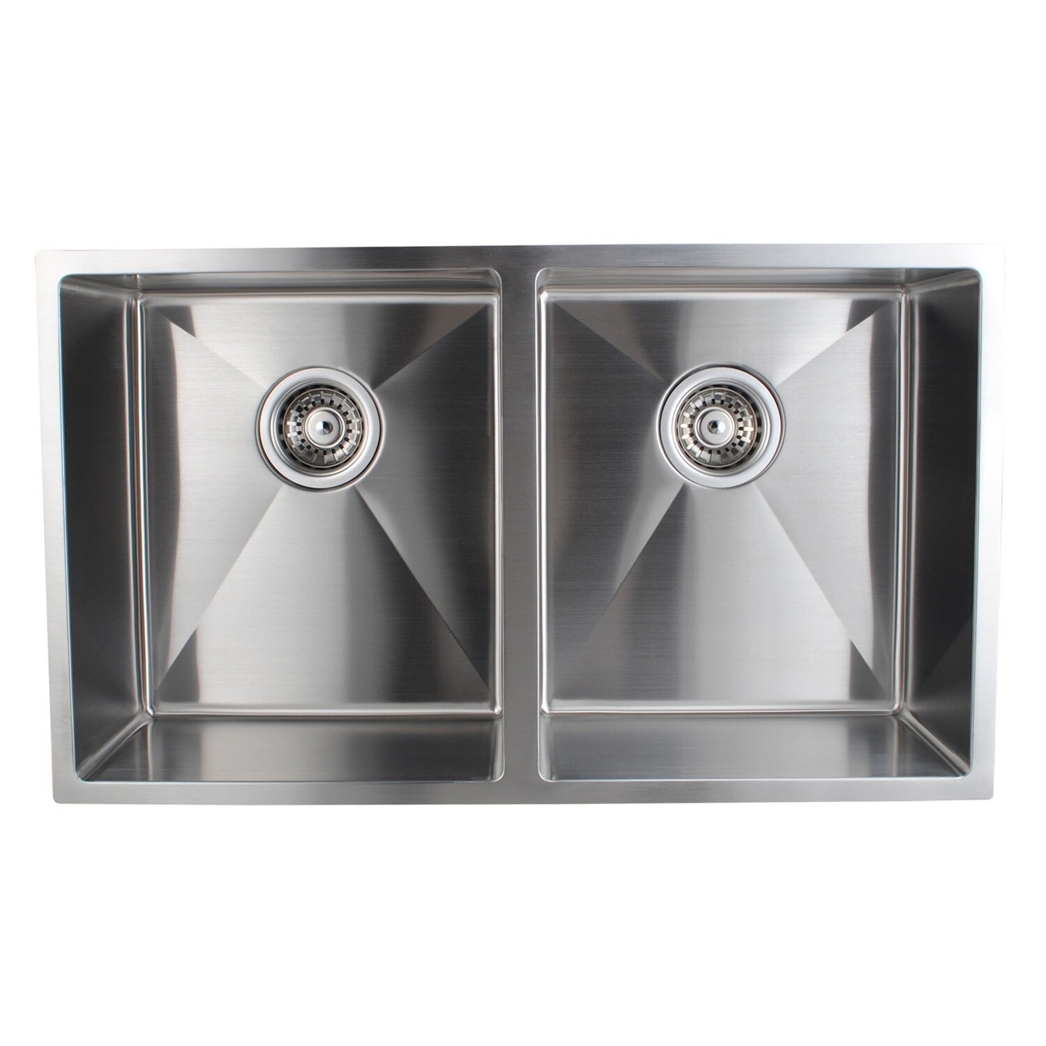 Double Bowls Top/Undermount Kitchen/Laundry Sink, Size: 770*450*215mm