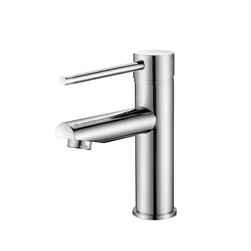 LUCID PIN Series Round Basin Mixer, Colour: Chrome, Size: Regular