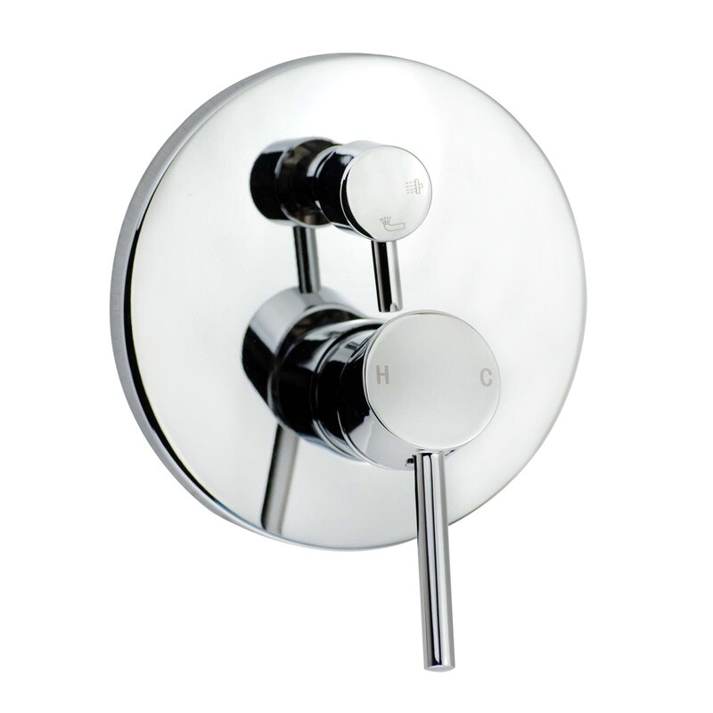 LUCID PIN Series Round Shower/Bath Mixer Diverter