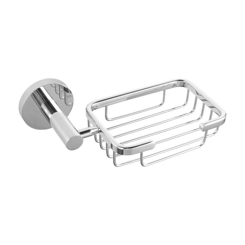 LUCID PIN Series Stainless Steel Wall Mounted Soap Holder, Colour: Chrome