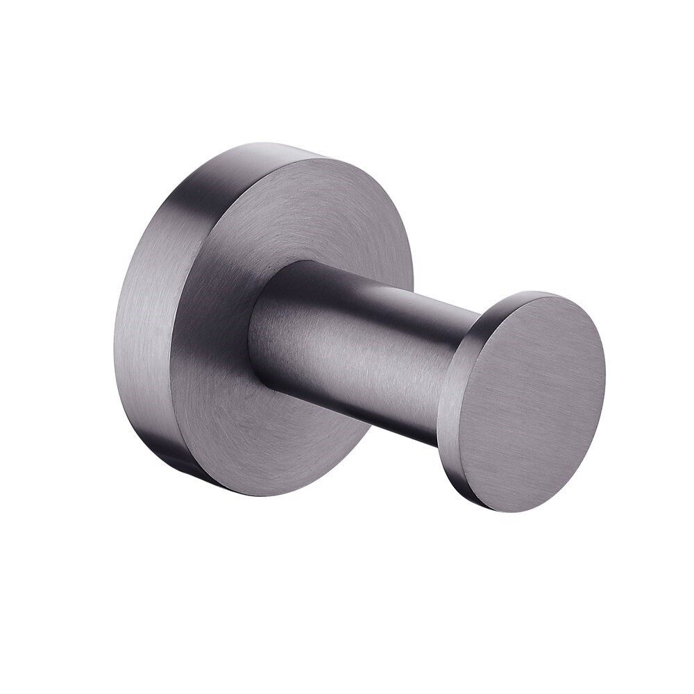 LUCID PIN Series Robe Hook, Colour: Brushed Gun Metal Grey, Size: Single